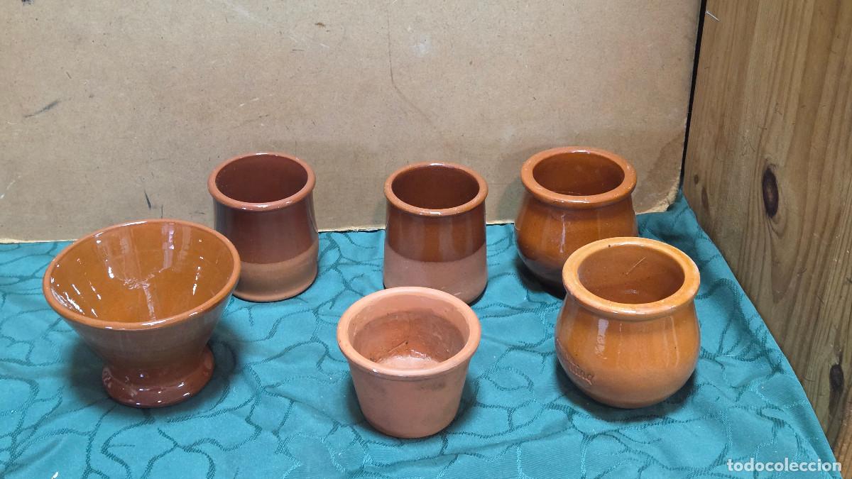Vintage: lote de vasos de ceramica
