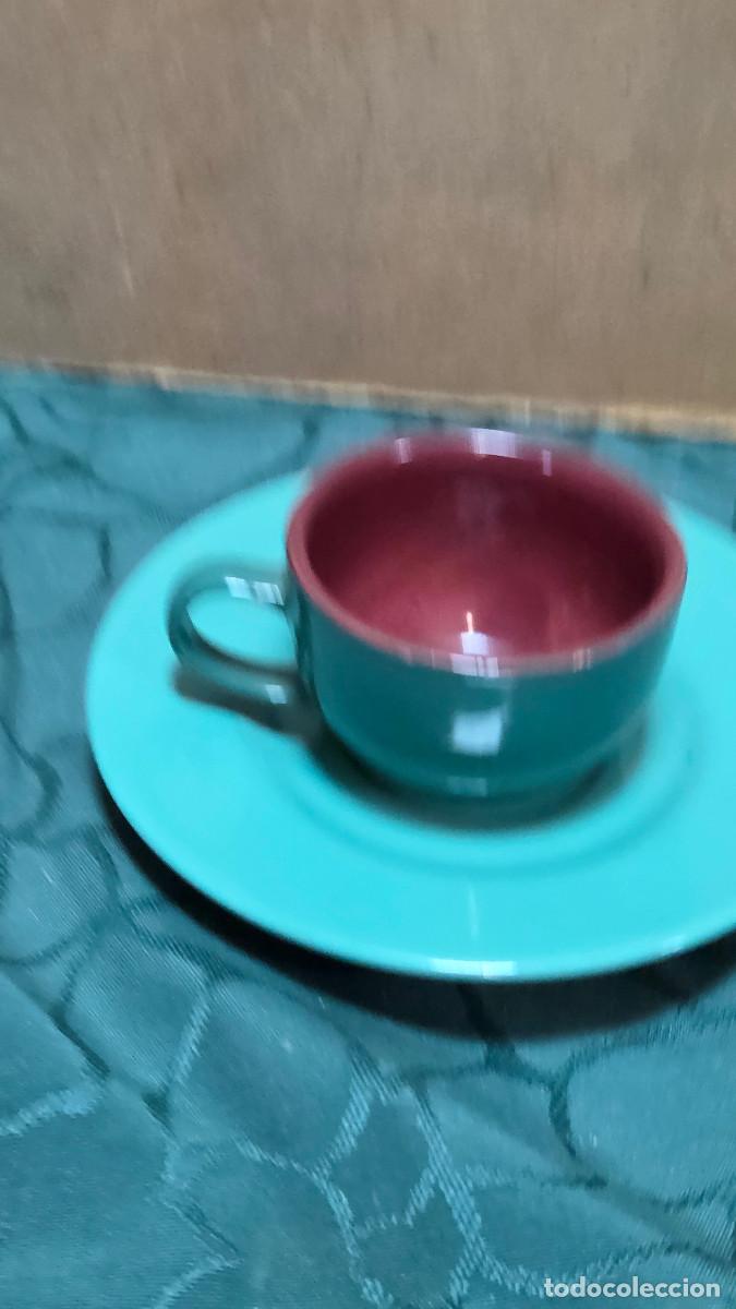 Vintage: taza y plato de ceramica vintage