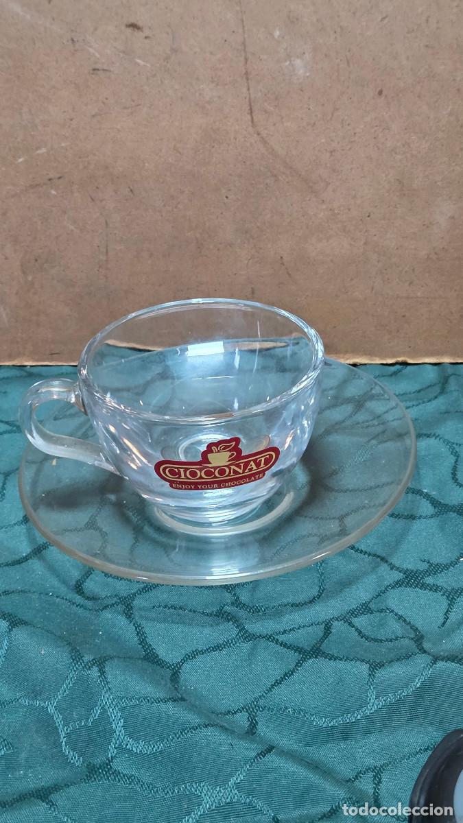 Vintage: plato y tazon de cristal - Foto 1