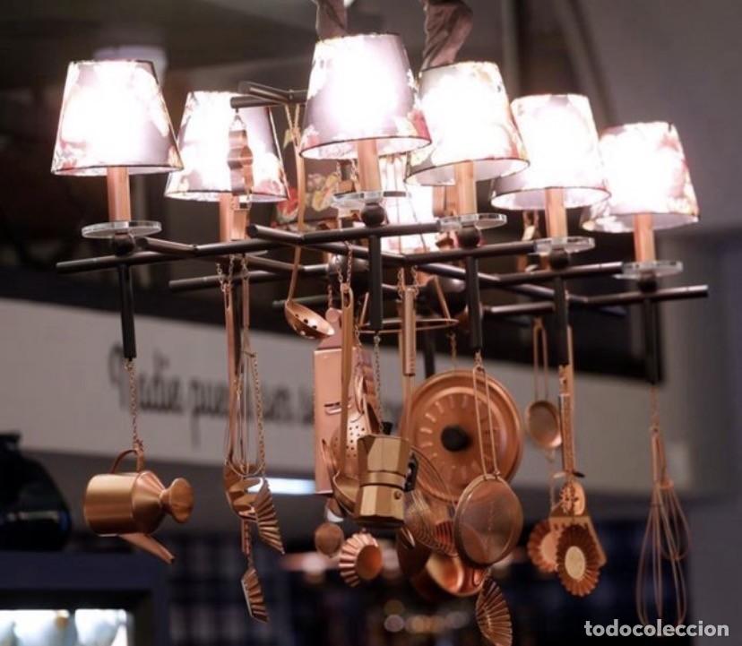 Vintage: L&aacute;mpara de dise&ntilde;o artesanal tem&aacute;tica cocina, Decoradora Sonia Balagu&eacute; (Baba Interiores), Pieza &uacute;nica
