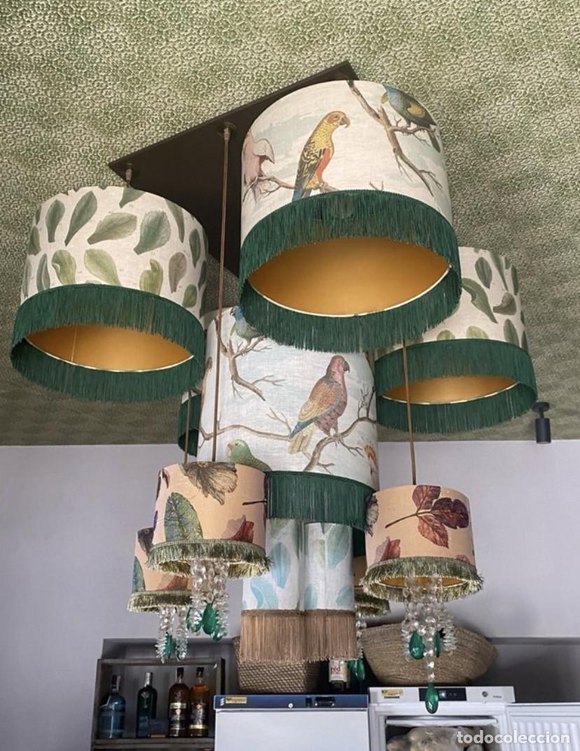 Vintage: L&aacute;mpara de dise&ntilde;o XXL artesanal | Sonia Balagu&eacute; (Baba Interiores) | Pieza &uacute;nica | 150 cm