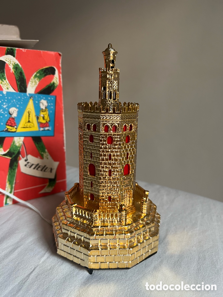 Vintage: Torre del Oro l&aacute;mpara / juguete - Foto 2