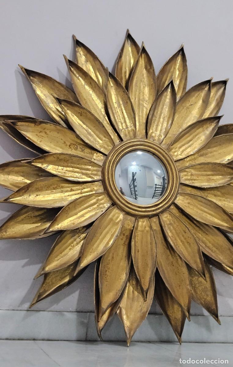 Vintage: ESPEJO MODELO SOL DORADO GRANDE