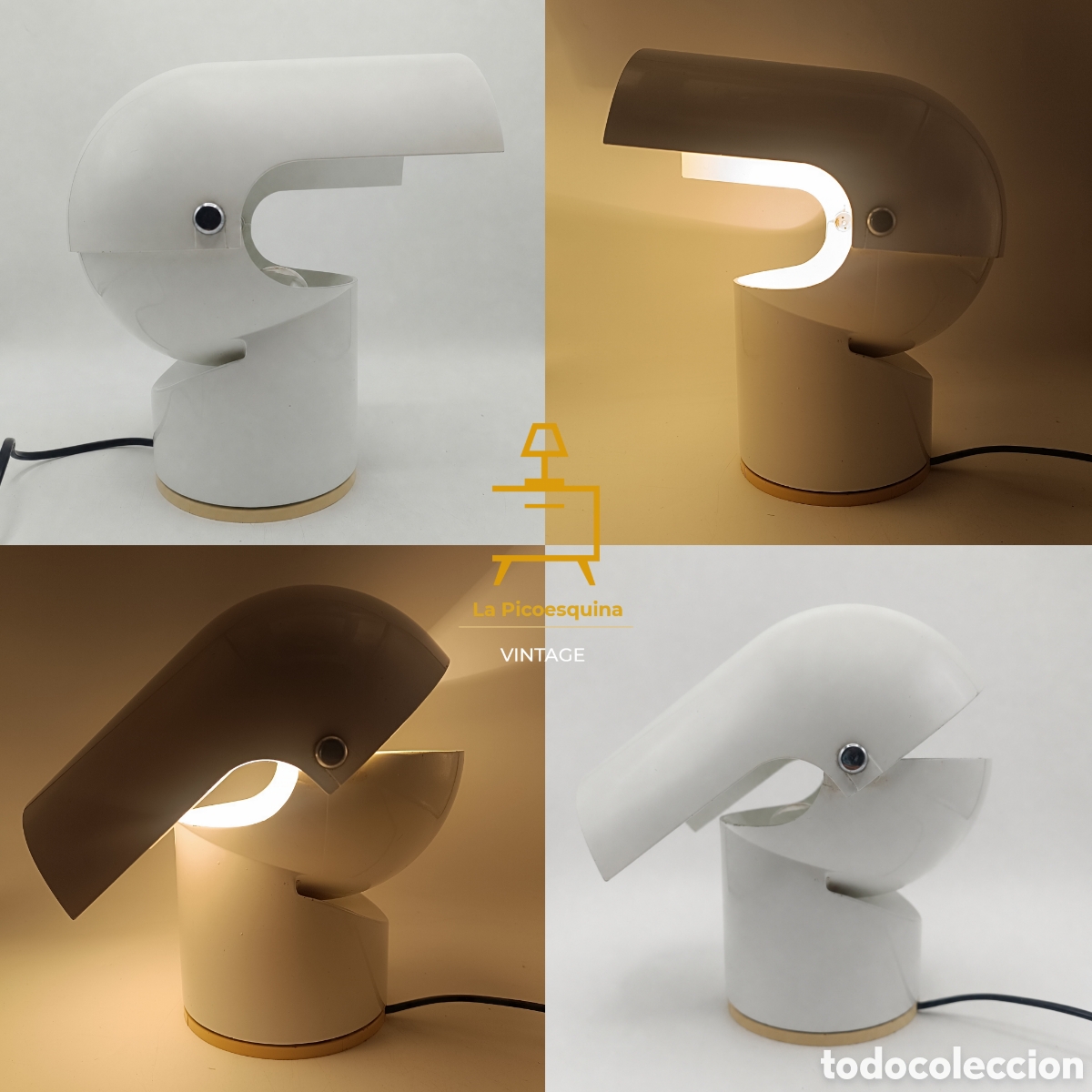Vintage: Pileino L&aacute;mpara de Mesa Dise&ntilde;ada por Gae Aulenti