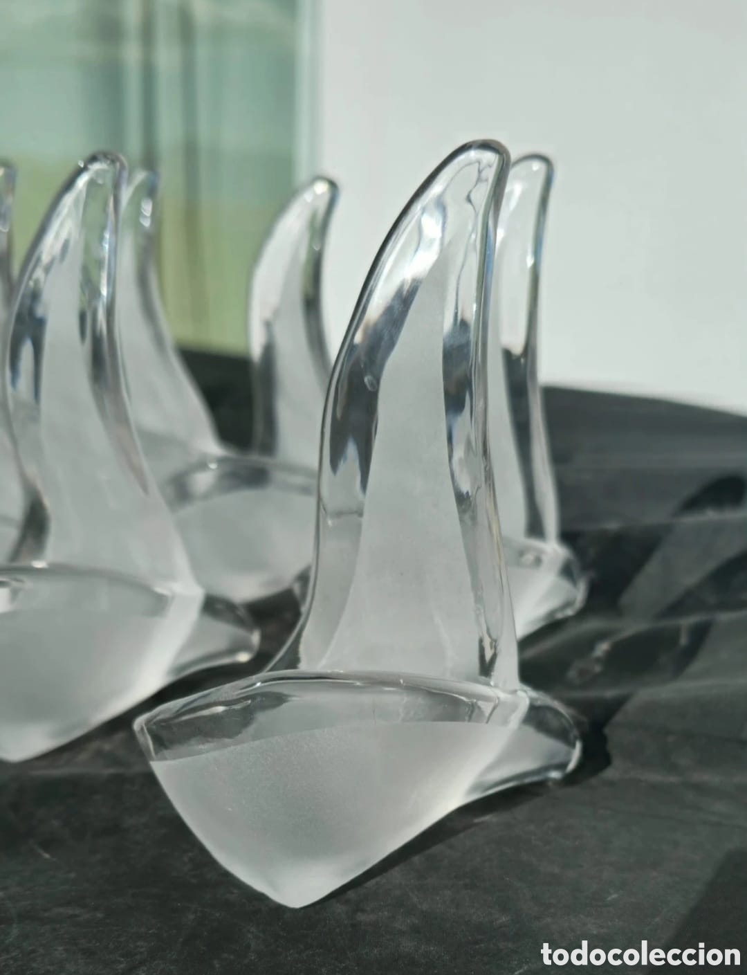 Vintage: 8 tulipas vintage cristal