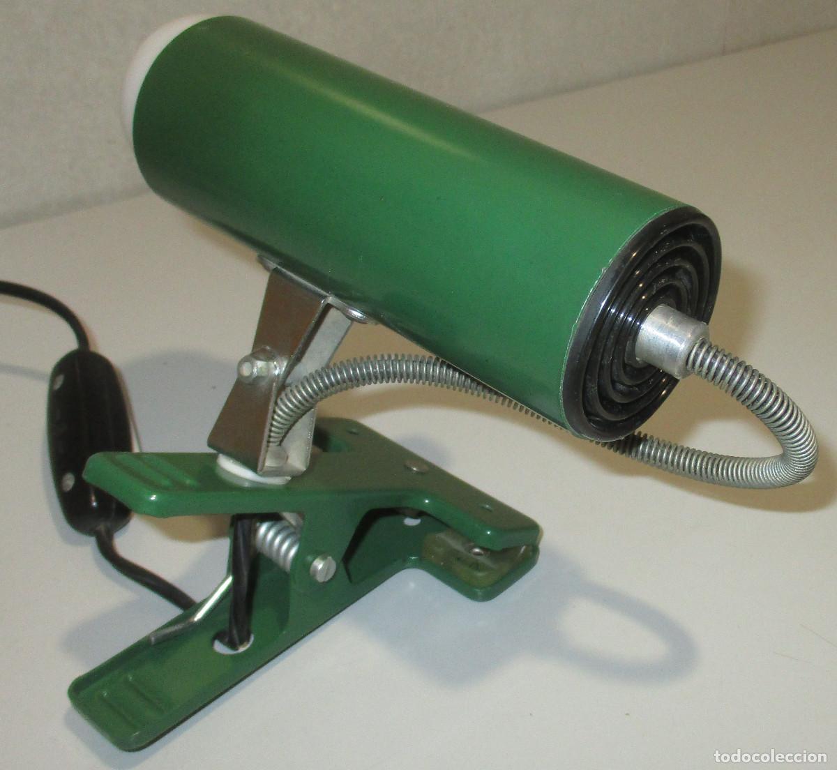 Vintage: L&aacute;mpara de pinza, aplique, foco orientable FASE made in Spain a&ntilde;os 70-80 retro vintage flexo dise&ntilde;o