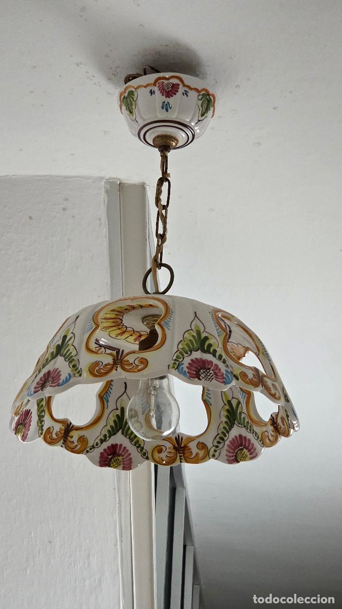 Vintage: lampara de ceramica vintage