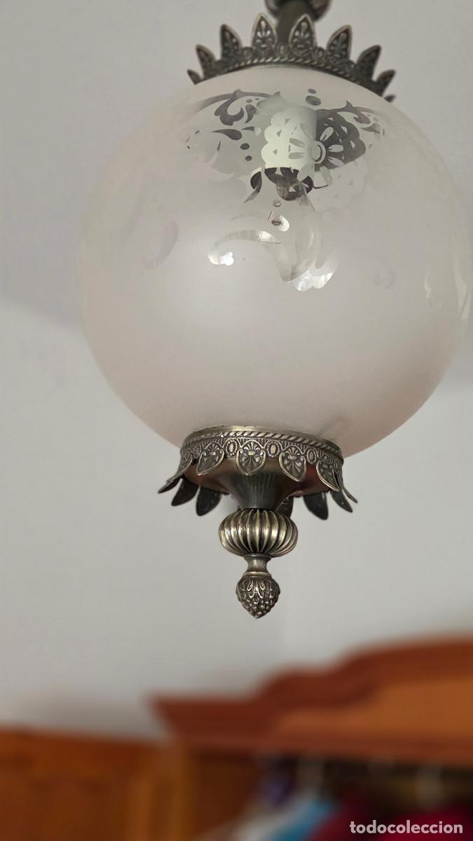 Vintage: lampara globo antiguo