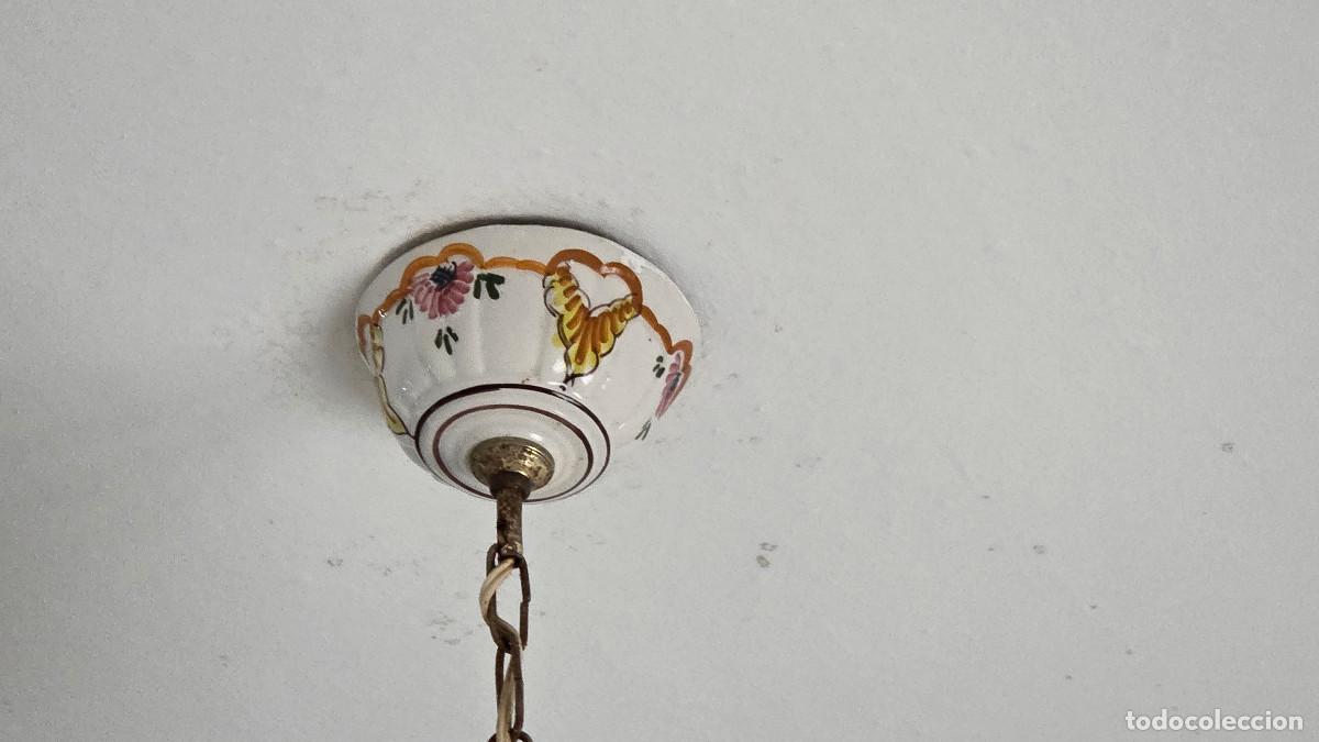 Vintage: lampara de cocina de ceramica - Foto 5