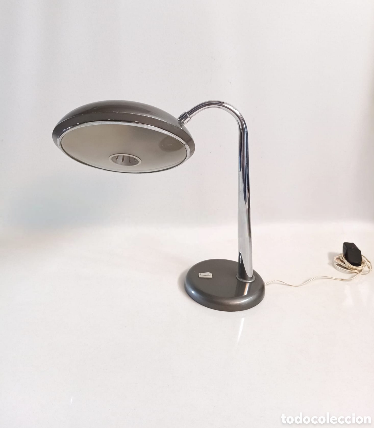 Vintage: LAMPARA LUPELA 258 CISNE GRIS A&Ntilde;OS 60 // VINTAGE SOBREMESA FASE MID CENTURY DISE&Ntilde;O
