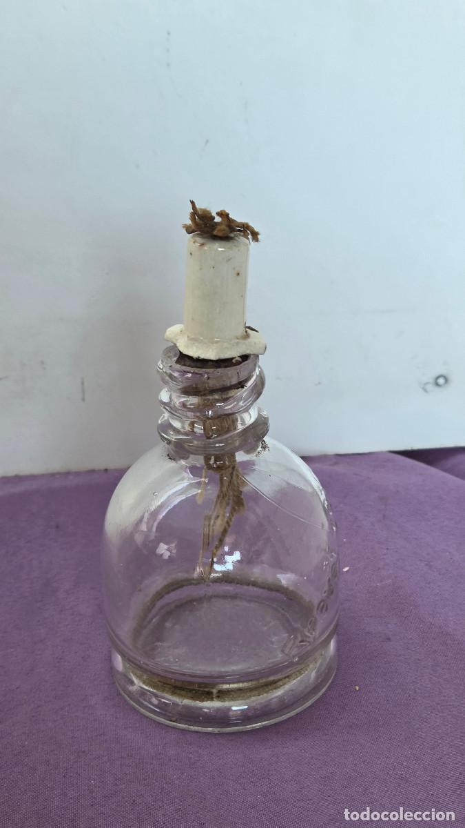 Vintage: quemador de cristal antiguo