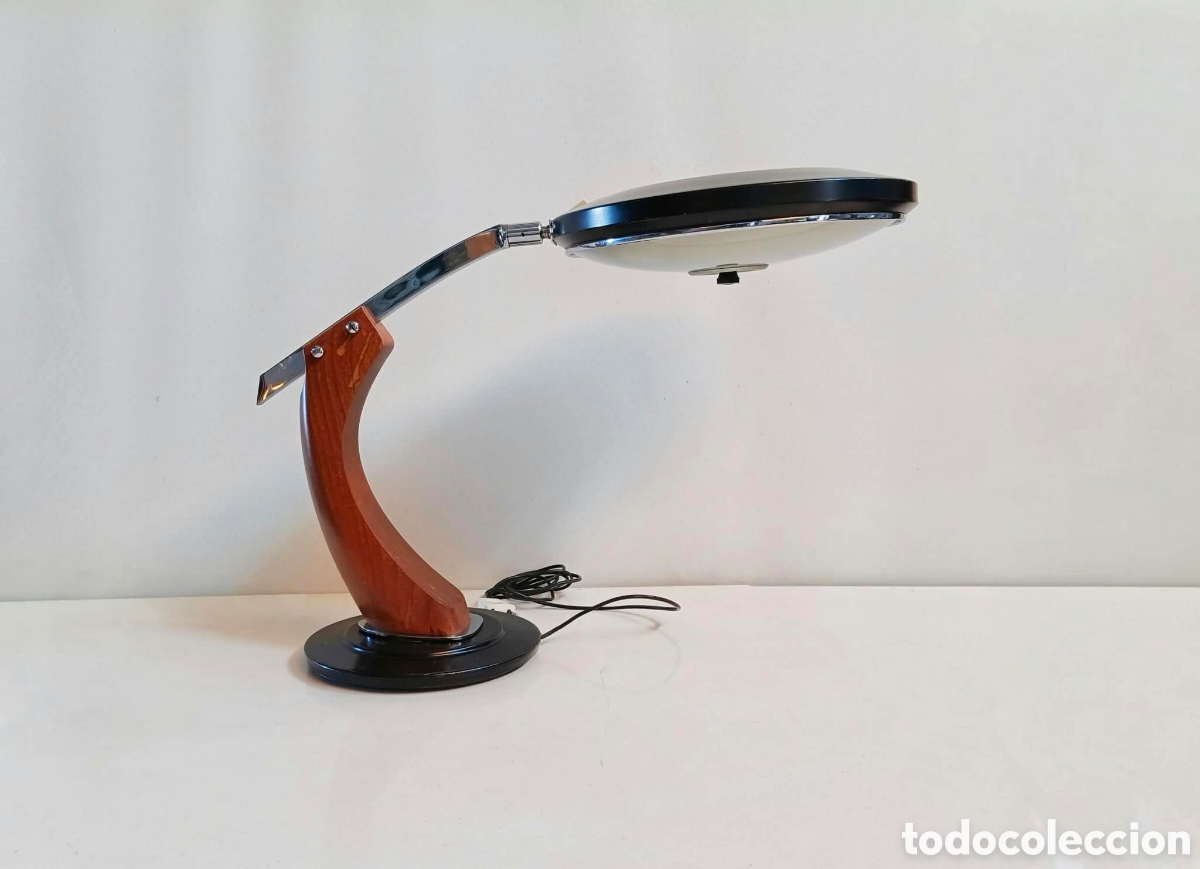 Vintage: LAMPARA FASE PRESIDENT CON DIFUSOR A&Ntilde;OS 60 // VINTAGE MID CENTURY MODERN SOBREMESA MESA DESPACHO