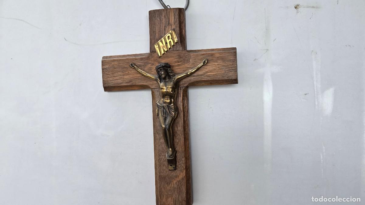 Vintage: crucifijo de pared antiguo