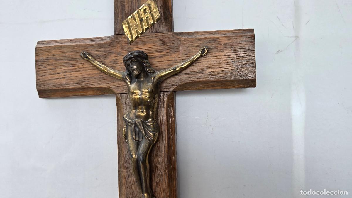 Vintage: crucifijo de pared antiguo - Foto 2