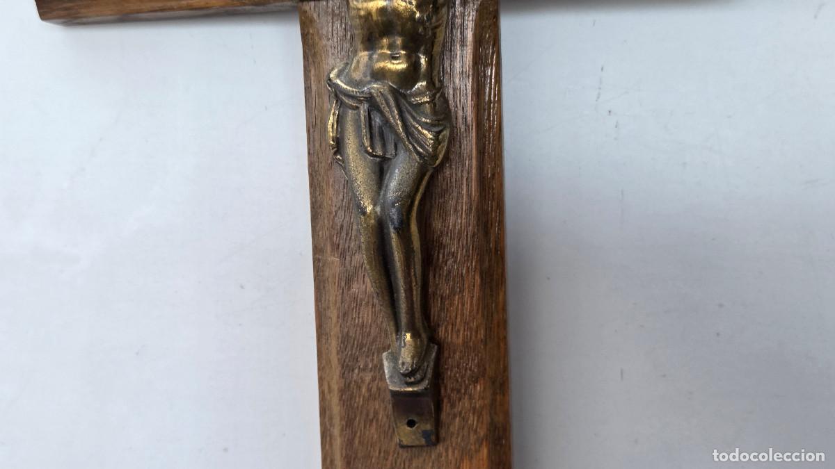 Vintage: crucifijo de pared antiguo - Foto 3