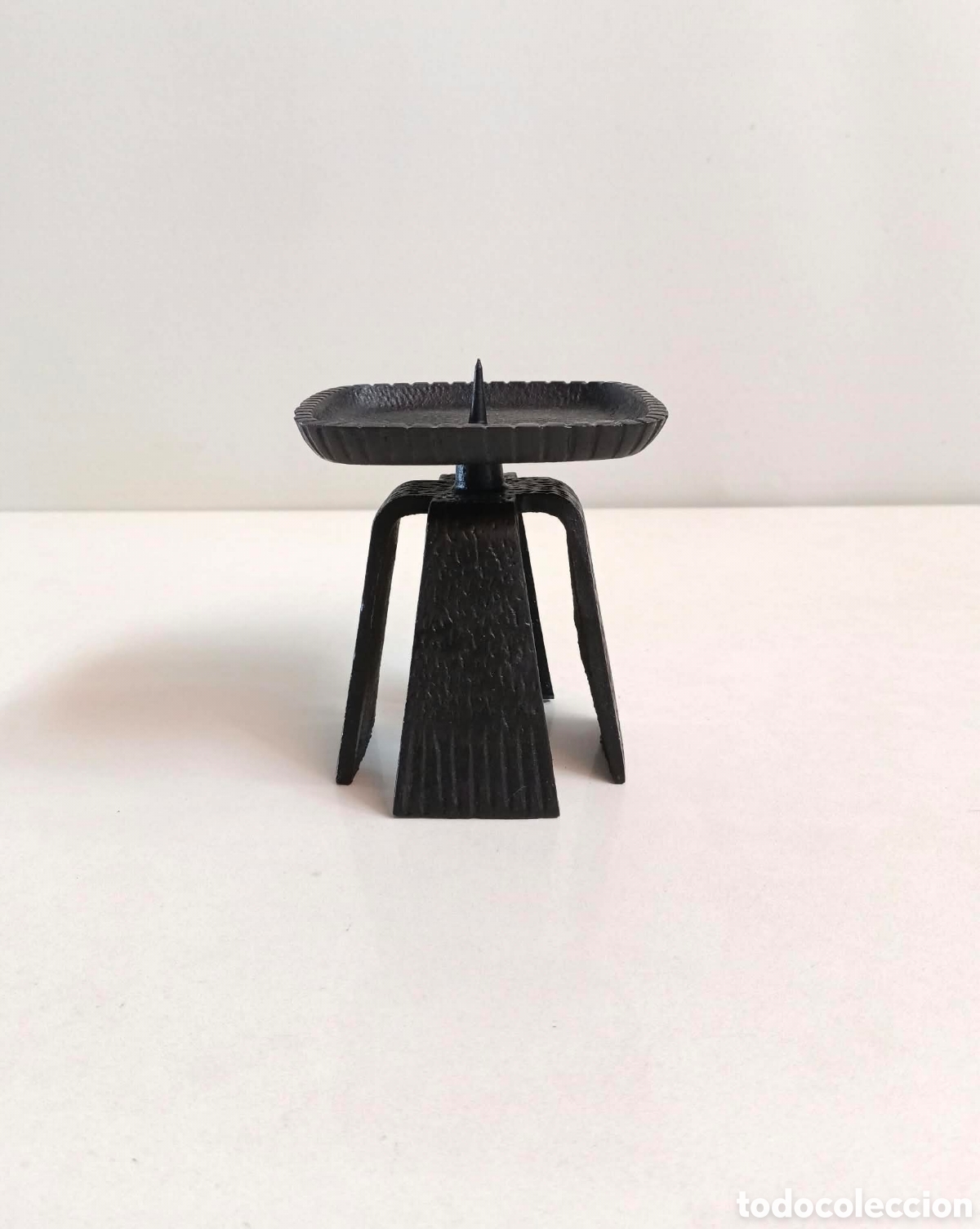 Vintage: CANDELABRO BRUTALISTA JAPONES A&Ntilde;OS 60 // HIERRO FORJADO MID CENTURY VINTAGE MODERN JAPAN