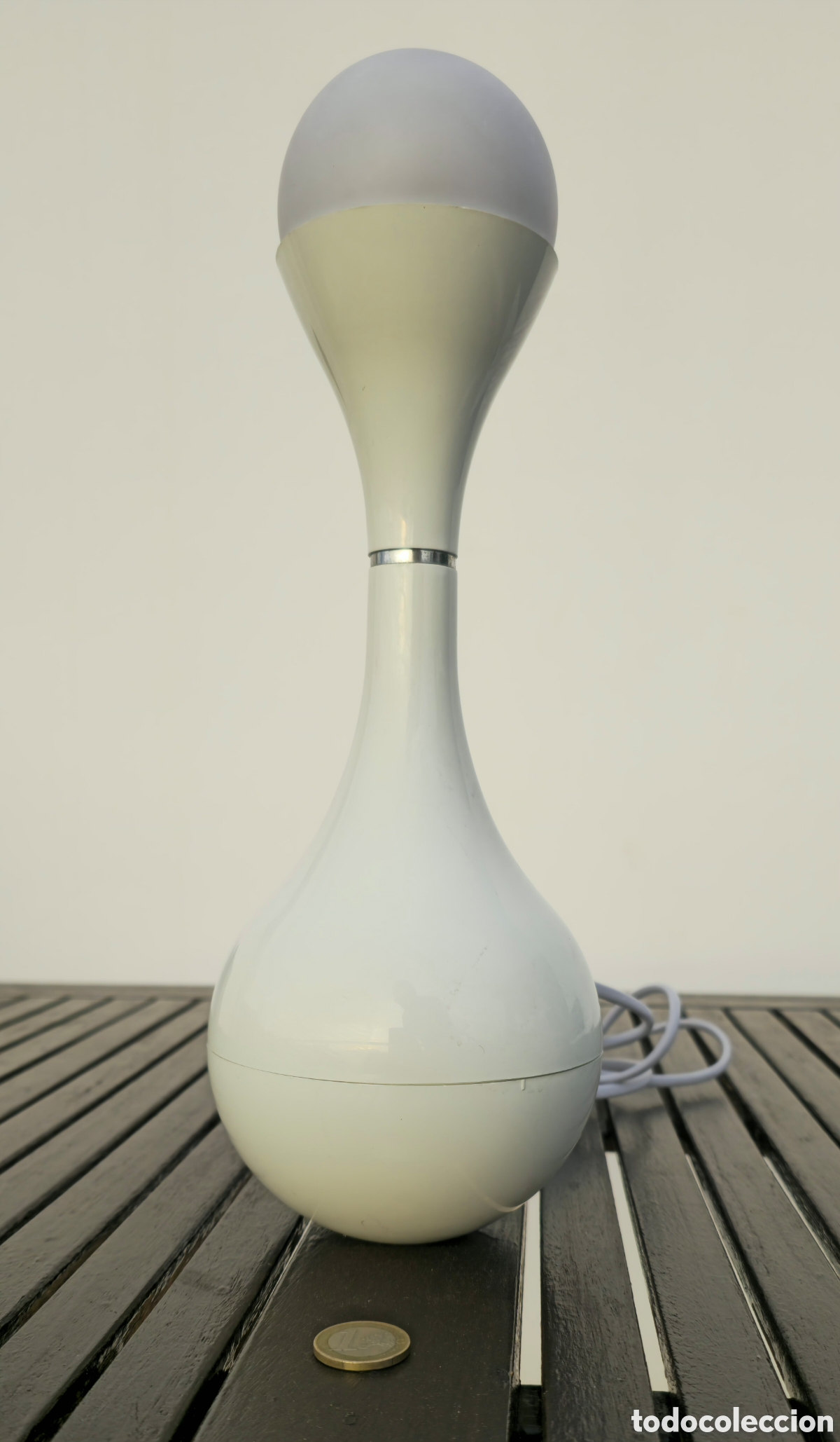 Vintage: Lampara Space Age blanca