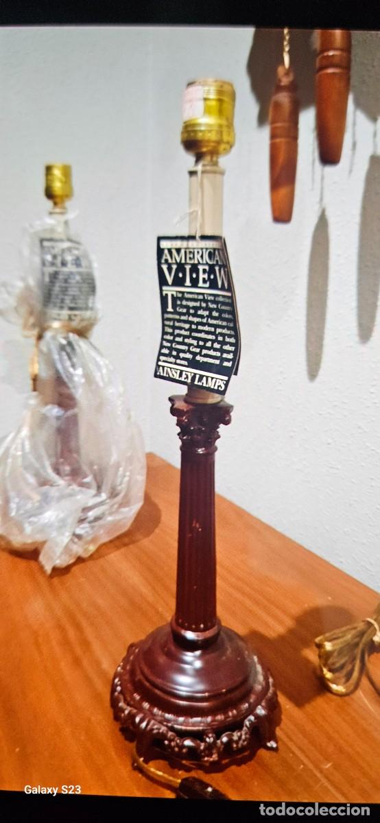 Vintage: Pareja de l&aacute;mparas de mesa Ainsley Lamps - American View (Nuevas a estrenar)