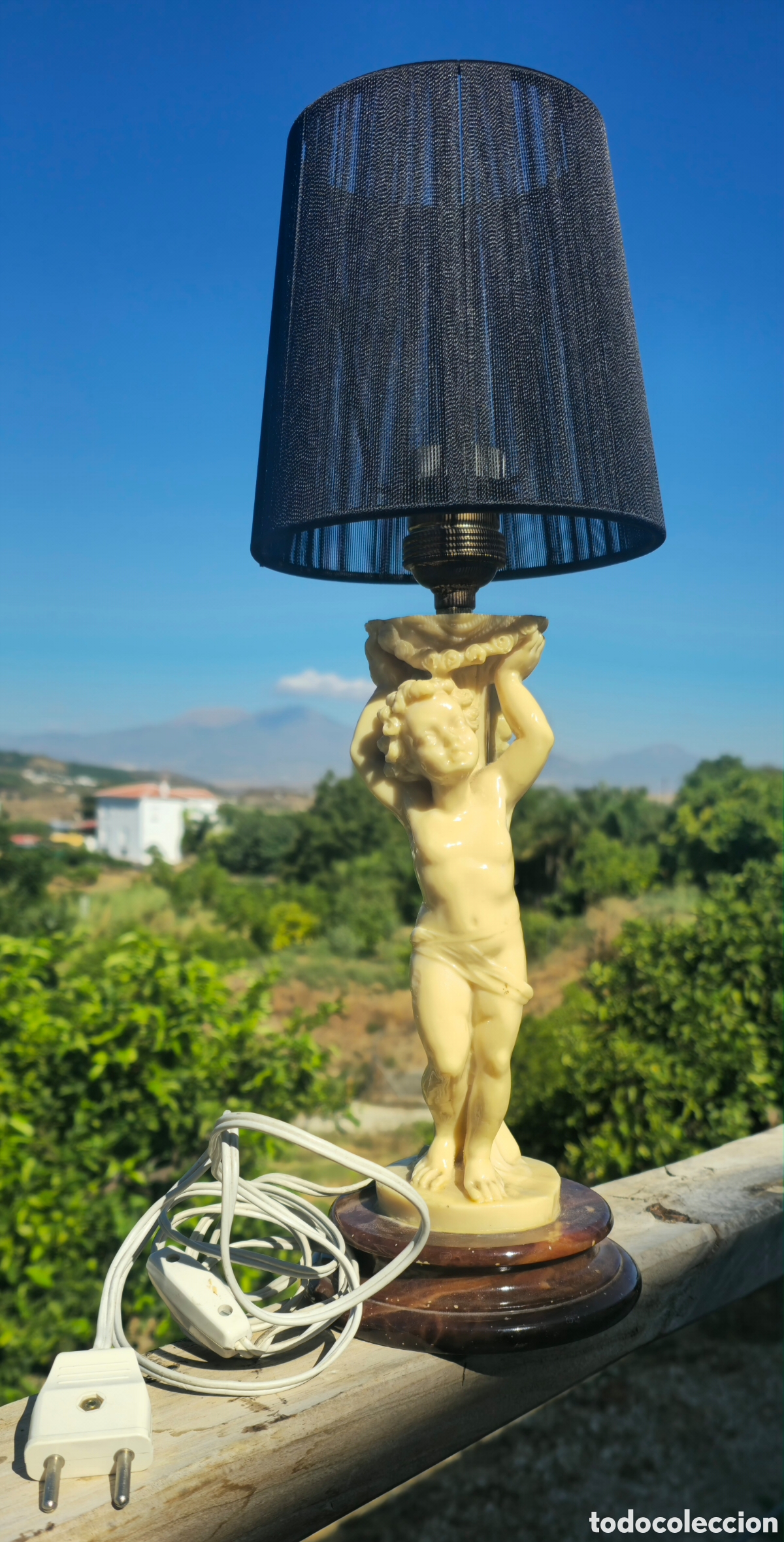 Vintage: Lampara vintage Querub&iacute;n