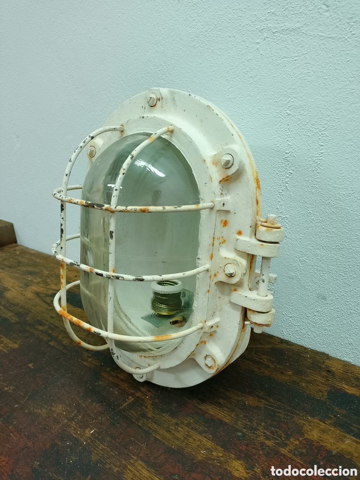 Vintage: Nortem l&aacute;mpara de pared o aplique industrial en forma de ojo de buey