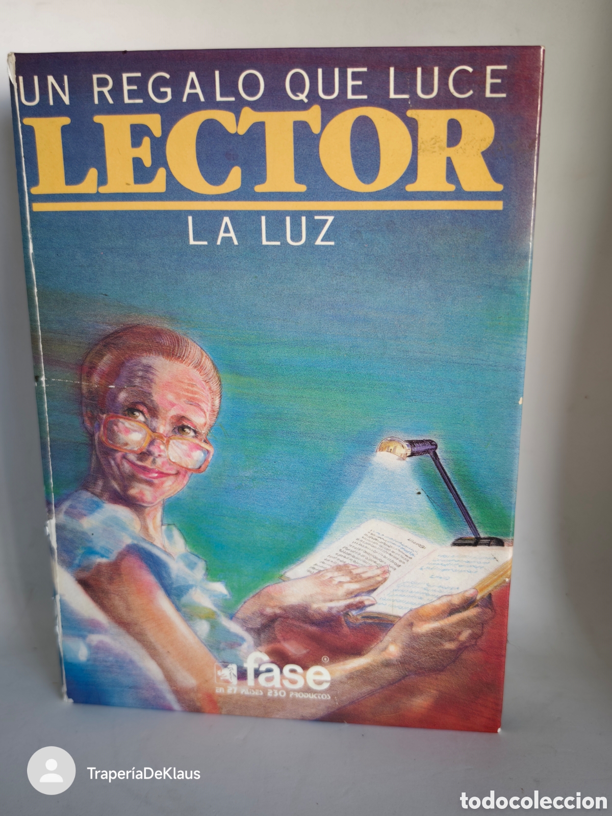 Vintage: L&aacute;mpara de lectura vintage Fase &rdquo;Lector - Un regalo que luce&rdquo;