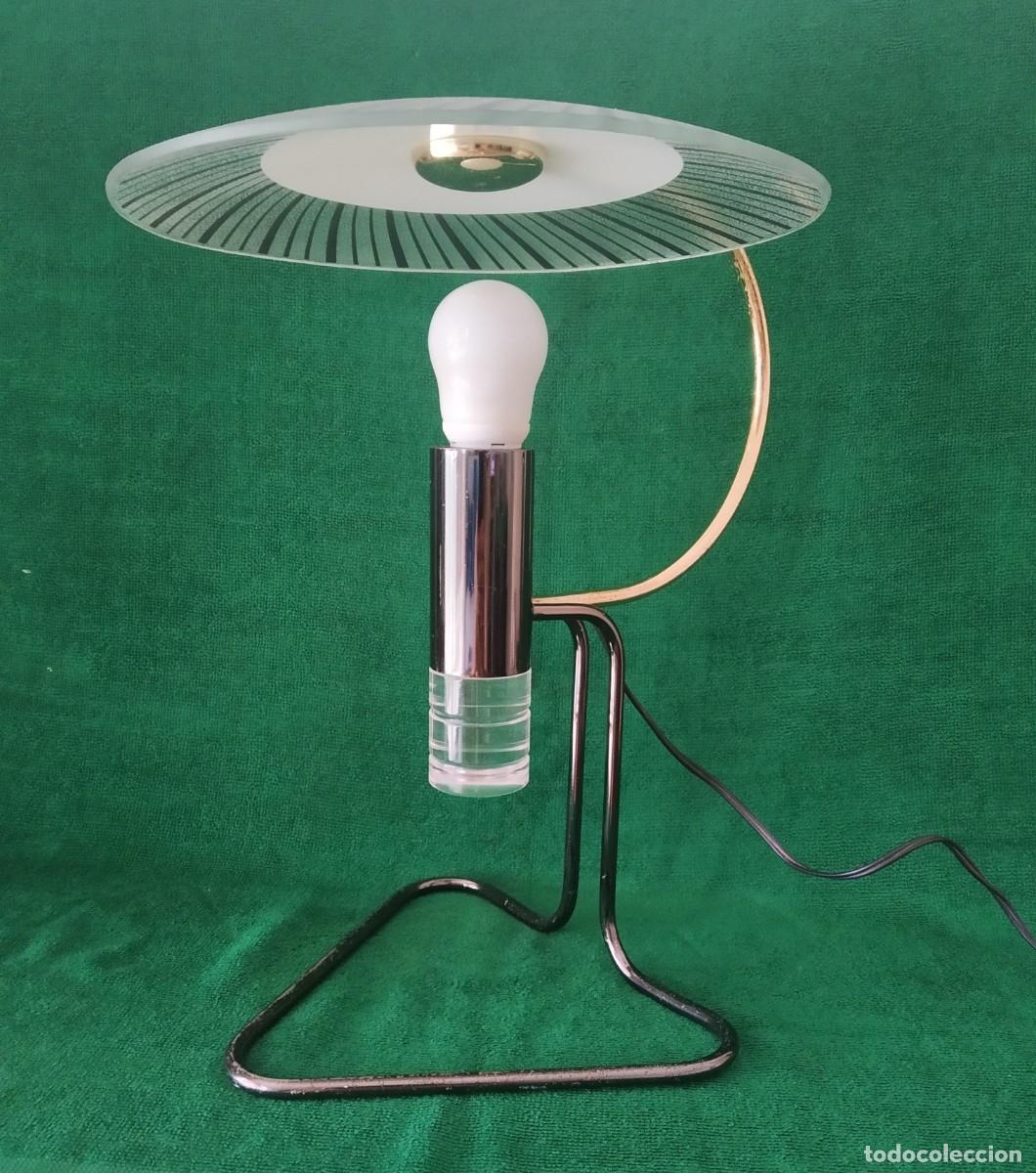 Vintage: LAMPARA DE MESA VINTAGE DISE&Ntilde;O ITALIANO POSMODERNO