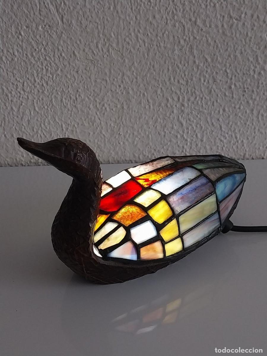 Vintage: L&aacute;mpara pato estilo Tiffany vintage