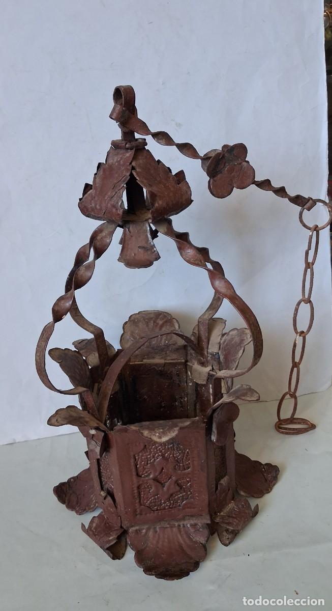 Vintage: Antiguo farol de hierro