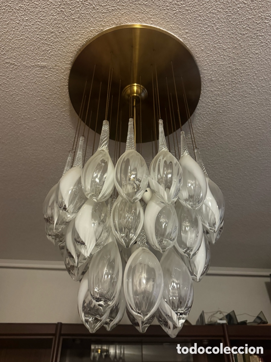 Vintage: L&aacute;mparas de cristal en lagrimas