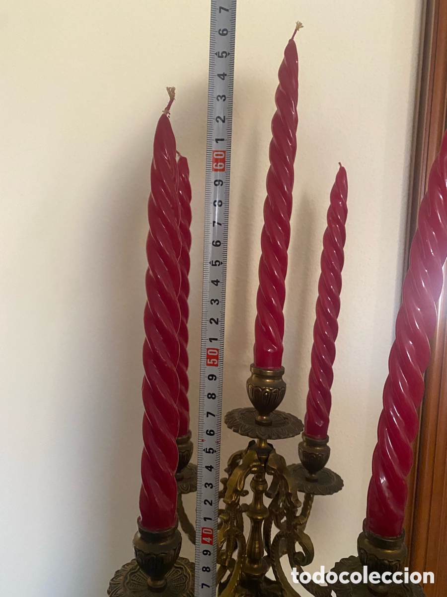 Vintage: Candelabros de bronce - Foto 2