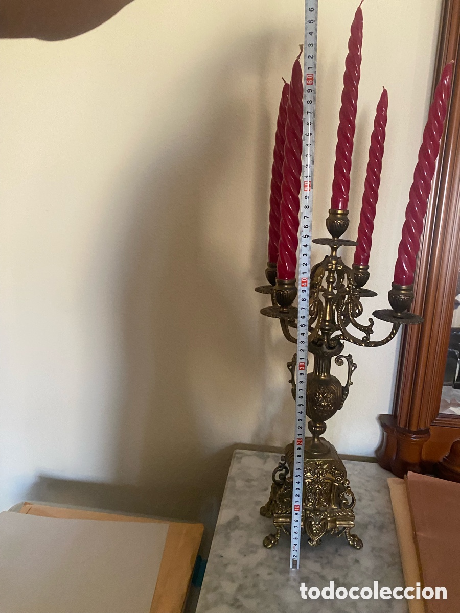 Vintage: Candelabros de bronce