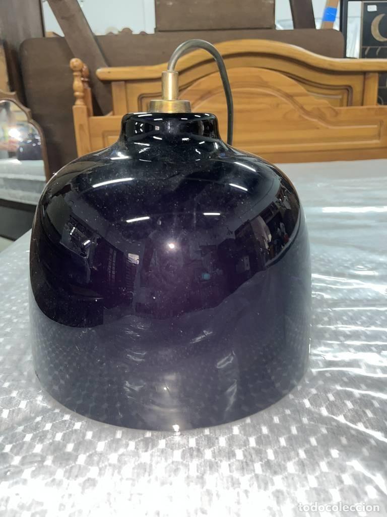 Vintage: L&Aacute;MPARA DE TECHO MORADA - Foto 3