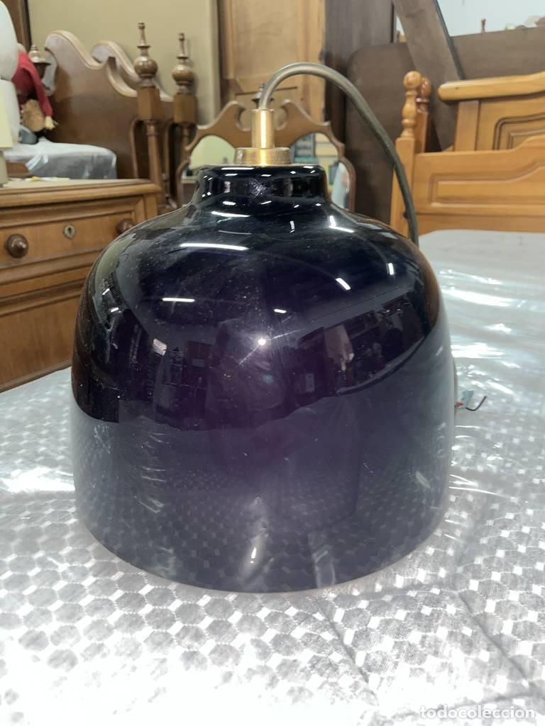 Vintage: L&Aacute;MPARA DE TECHO MORADA - Foto 4