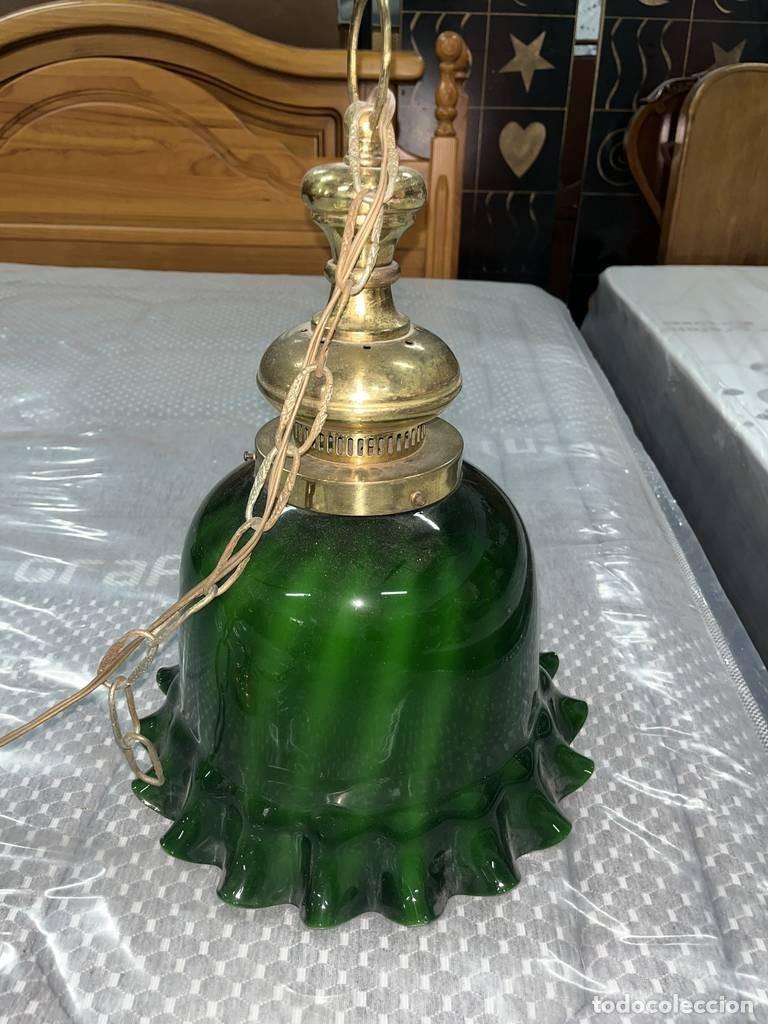 Vintage: L&Aacute;MPARA DE TECHO VERDE - Foto 4
