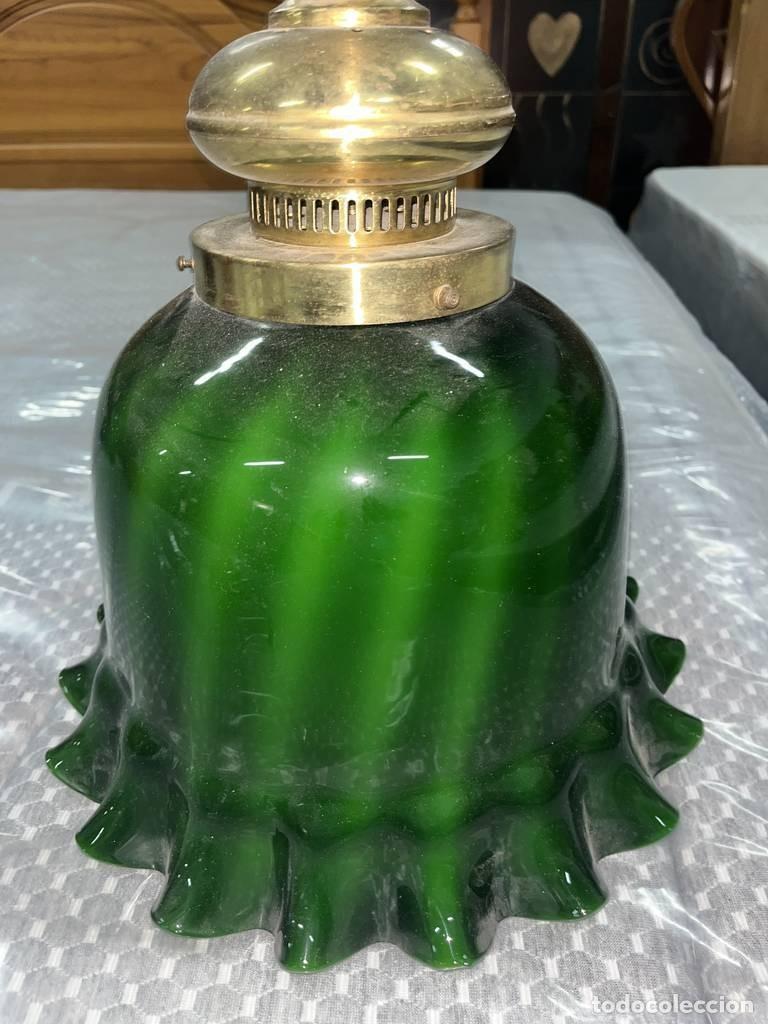 Vintage: L&Aacute;MPARA DE TECHO VERDE - Foto 6