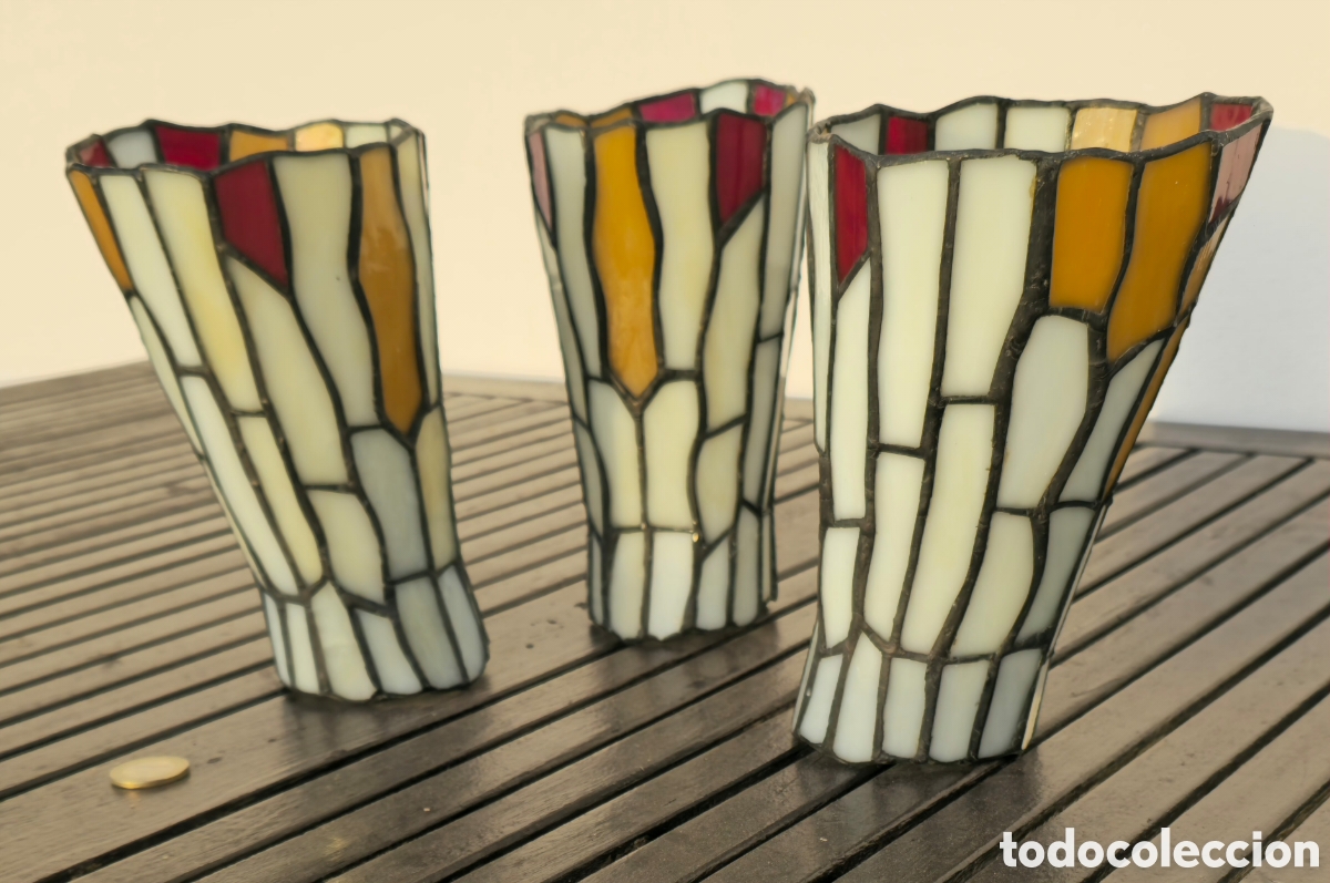 Vintage: 3 tulipas estilo Tiffany
