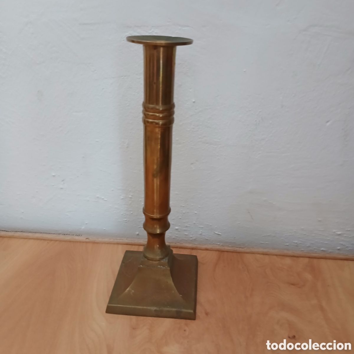 Vintage: Antiguo candelabro de bronce