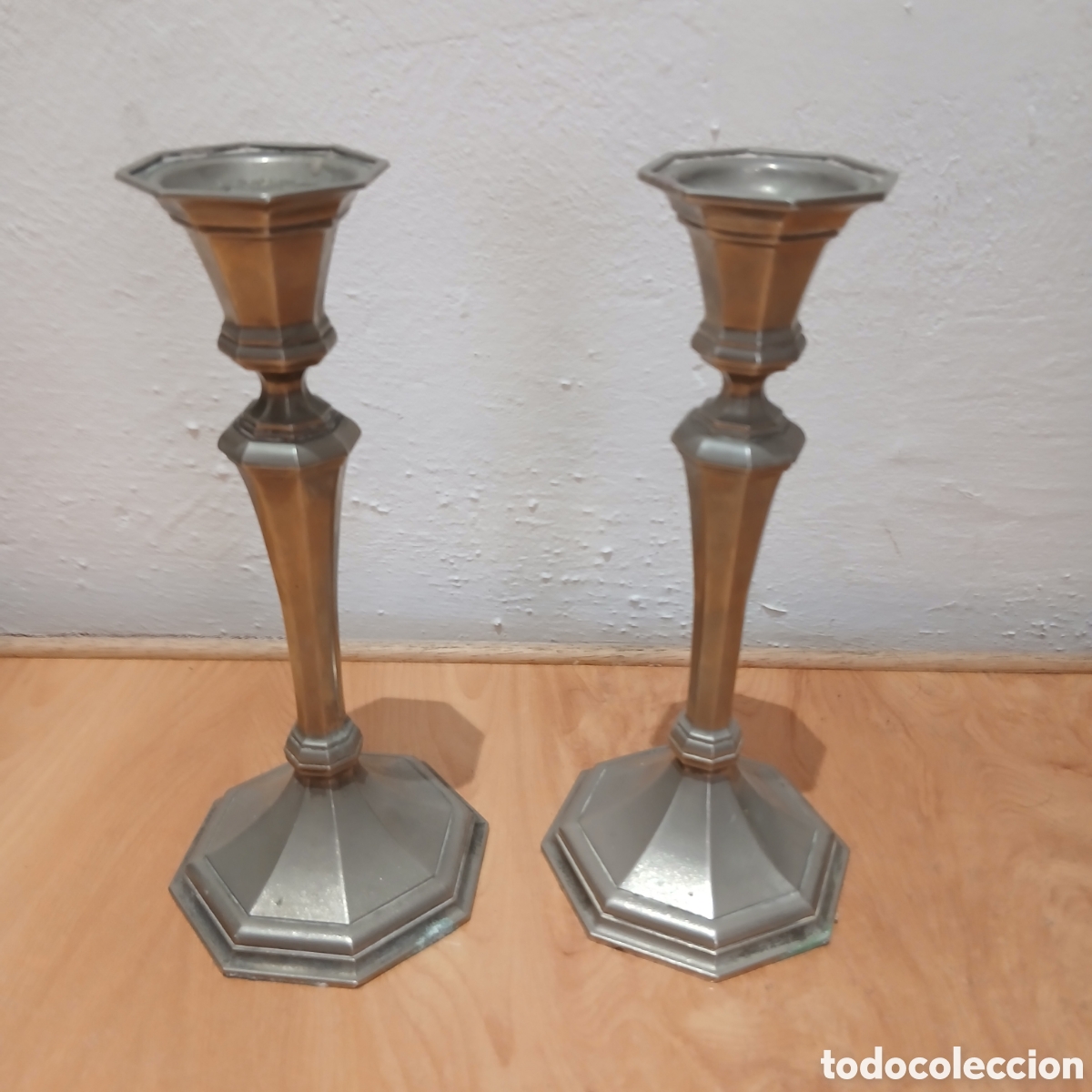 Vintage: Pareja de candelabros vintage