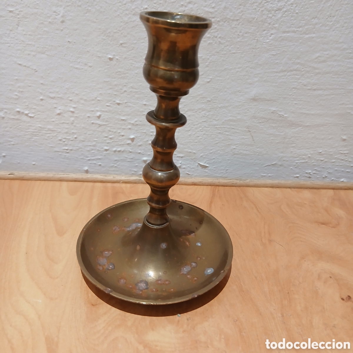 Vintage: Antiguo candelabro de bronce