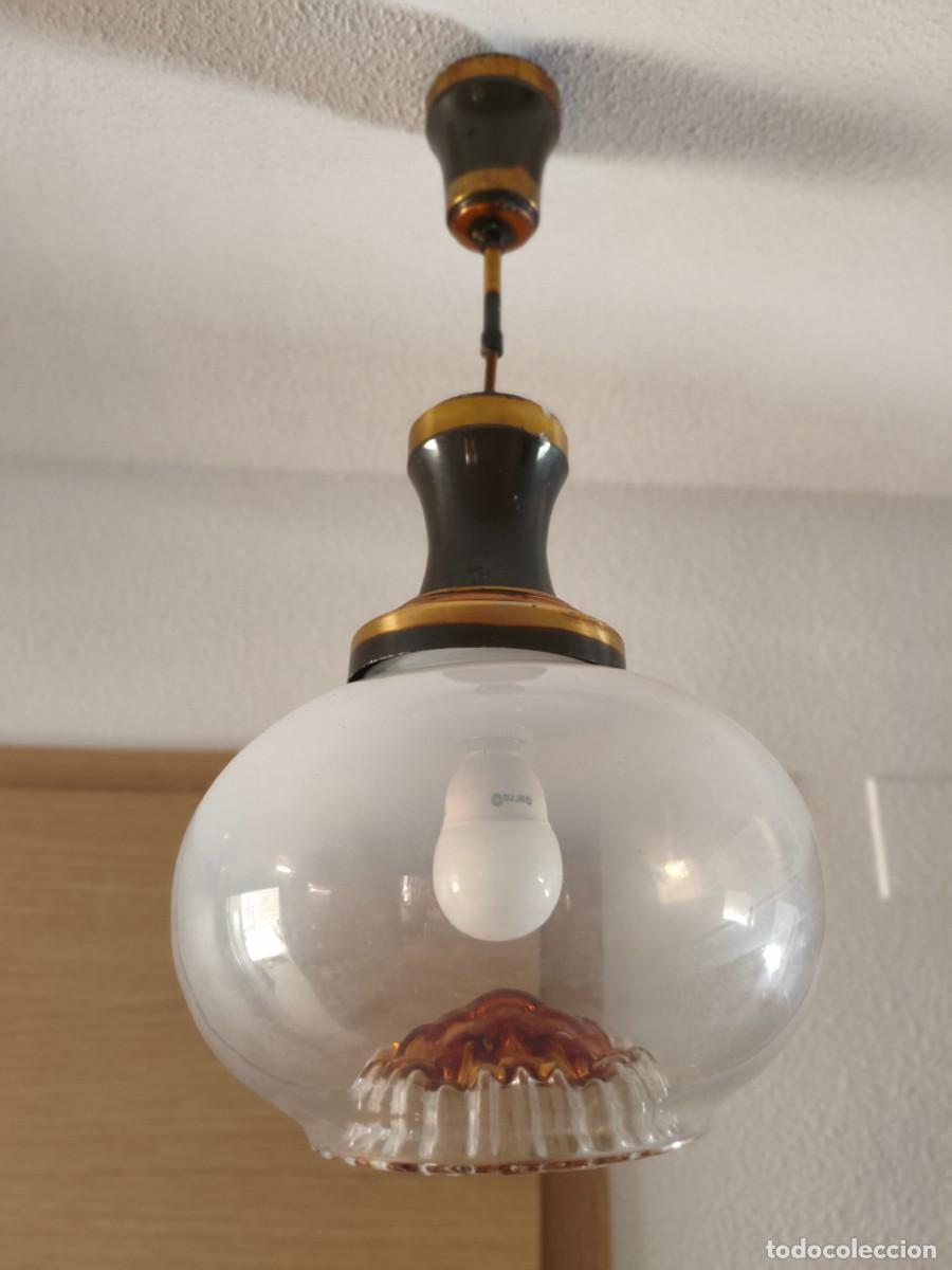 Vintage: MURANO MAZZEGA. LAMPARA VINTAGE.