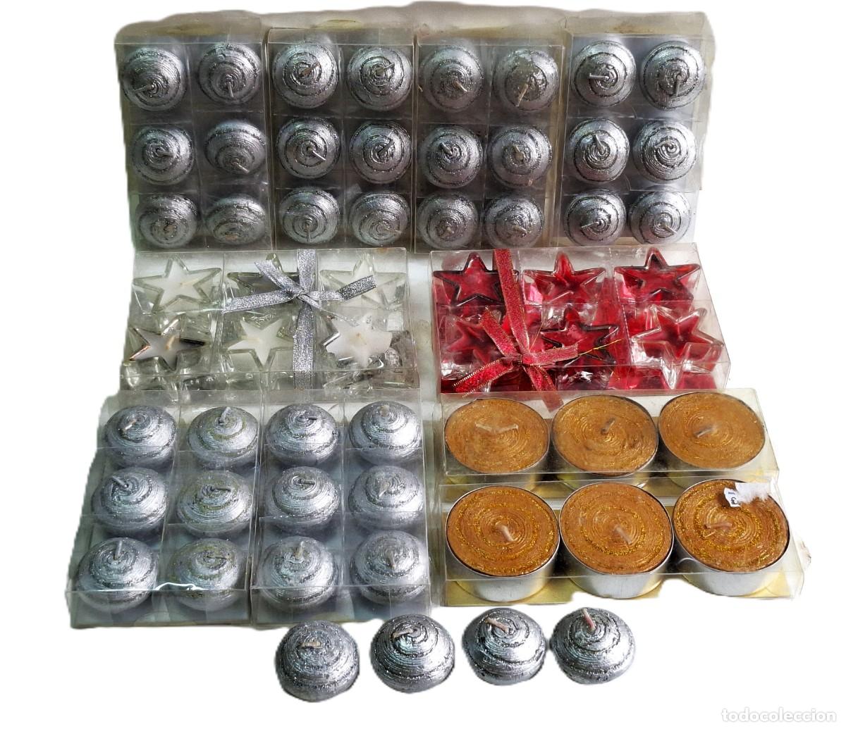 Vintage: LOTE DE VELAS NAVIDE&Ntilde;AS VARIAS