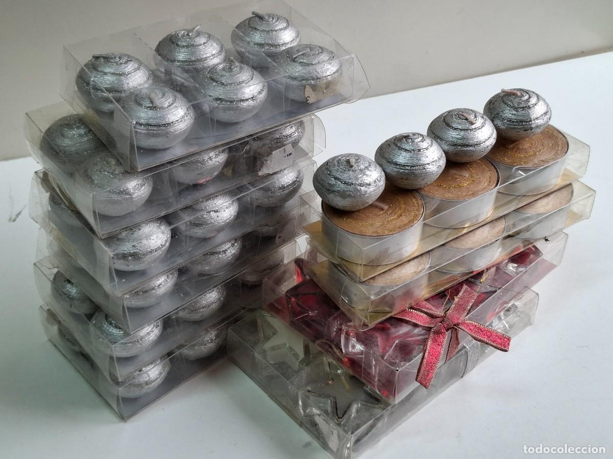 Vintage: LOTE DE VELAS NAVIDE&Ntilde;AS VARIAS - Foto 2