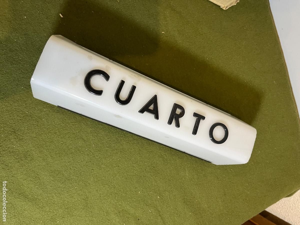 Vintage: Indicador luminoso de planta CUARTO Vilaplana referencia 600 aplique decorativo 2 l&aacute;mparas se&ntilde;alizac