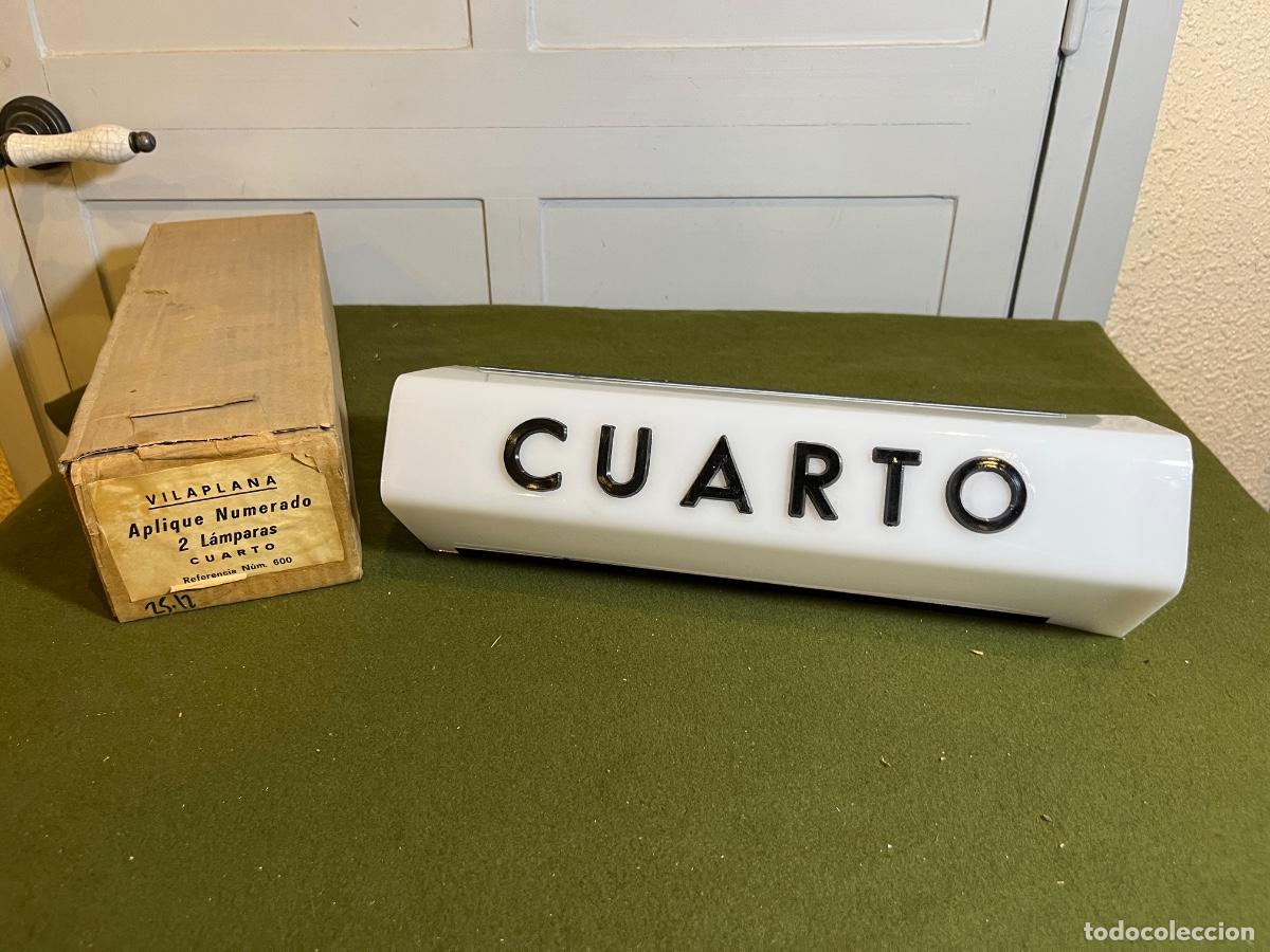 Vintage: Lampara luminoso de planta CUARTO Vilaplana referencia 600 aplique decorativo 2 l&aacute;mparas se&ntilde;alizac