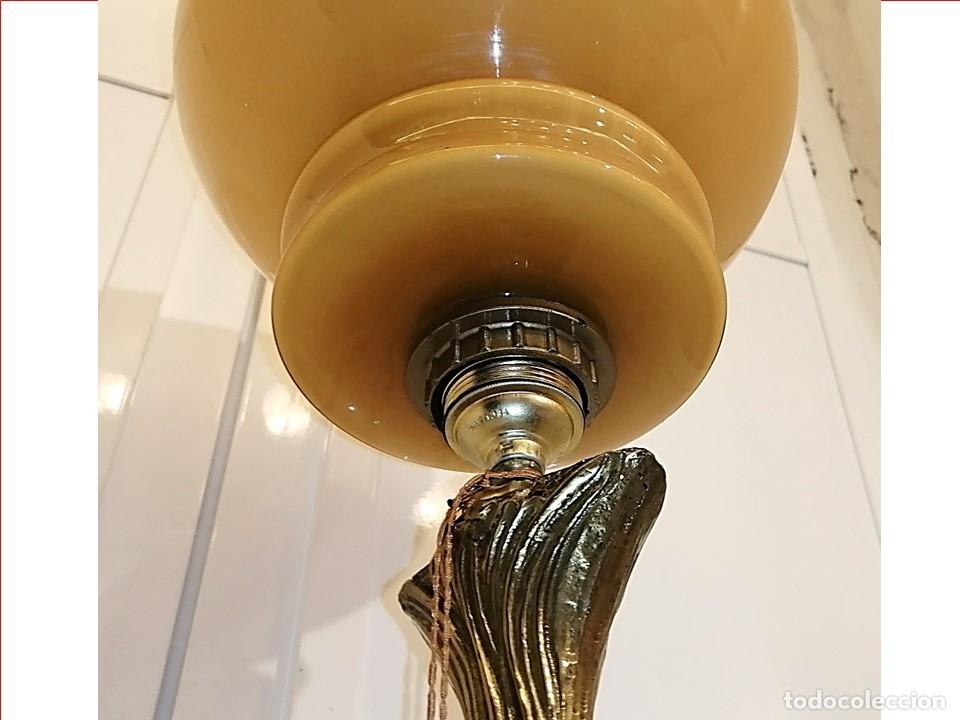 Vintage: L&Aacute;MPARA PISCIS DE SOBREMESA - Foto 3
