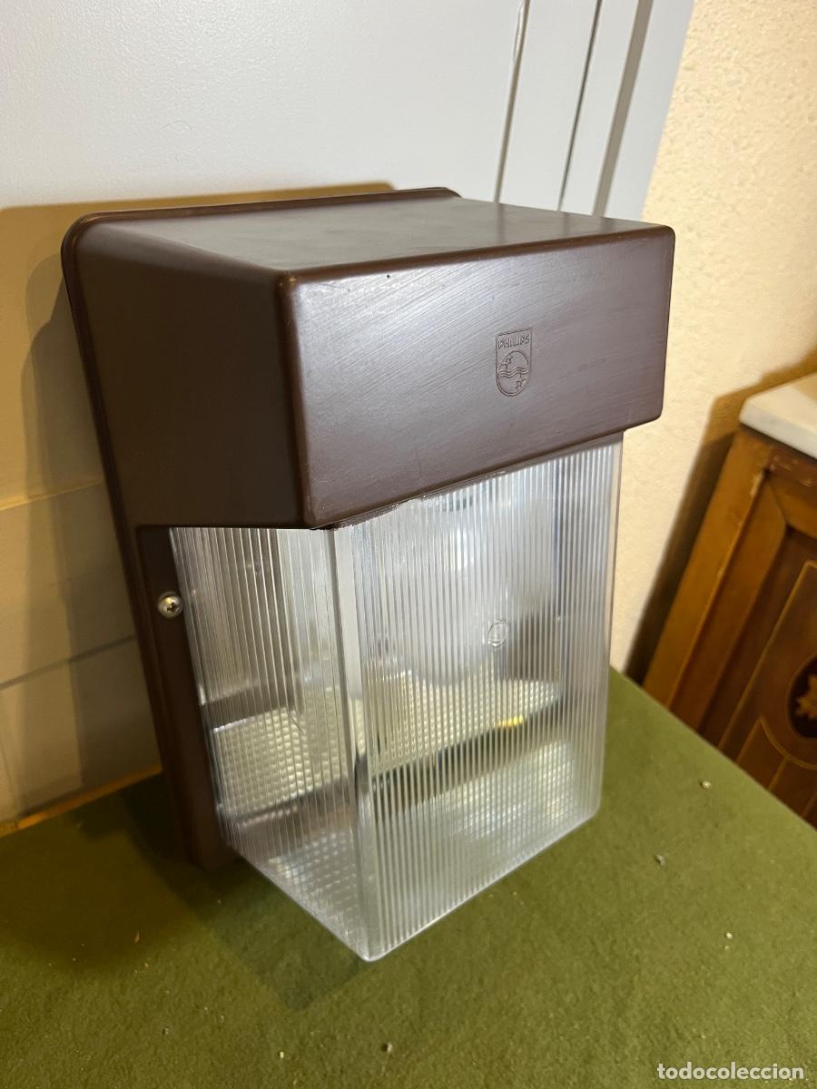 Vintage: Aplique industrial exterior Philips GS-504 SON 70W IP54 Made in Spain &ndash; Luminaria vintage de pared