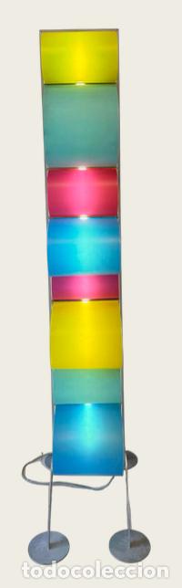 Vintage: L&Aacute;MPARA MULTICOLOR Sottsass, Memphis Group, dise&ntilde;o radical italiano y cierta est&eacute;tica &ldquo;pop-tech&rdquo;