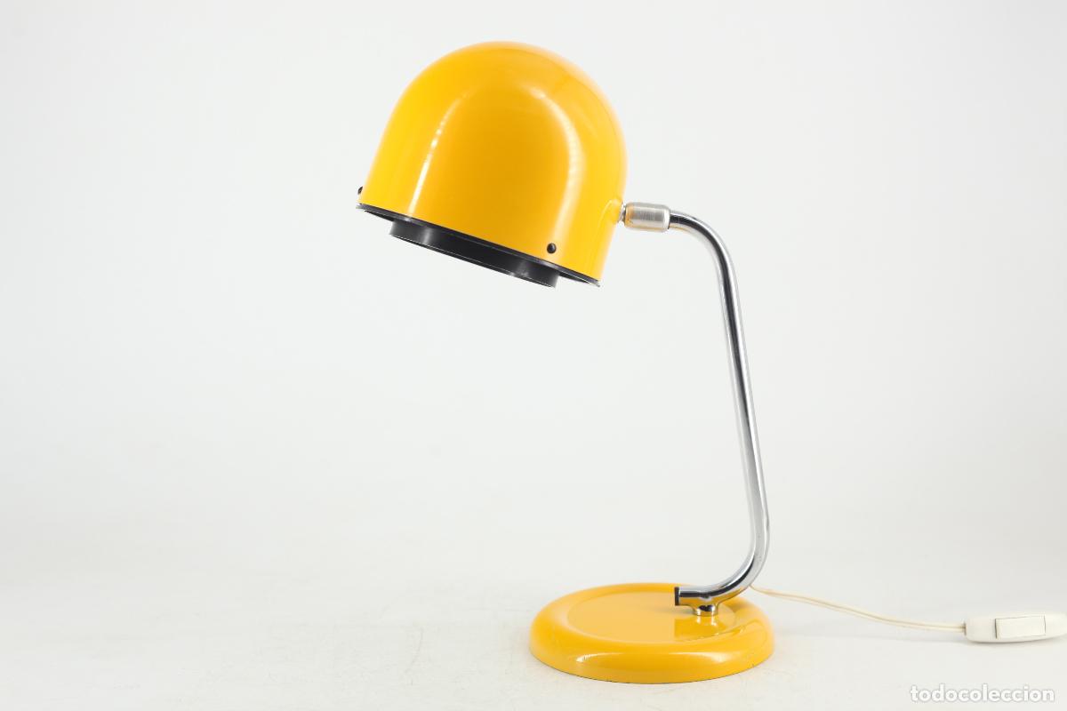 Vintage: Lampara Fase Family vintage amarillo orientable space age Espa&ntilde;a 70's
