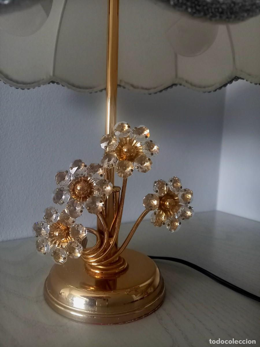 Vintage: L&aacute;mparas de mesa cristal - Foto 2