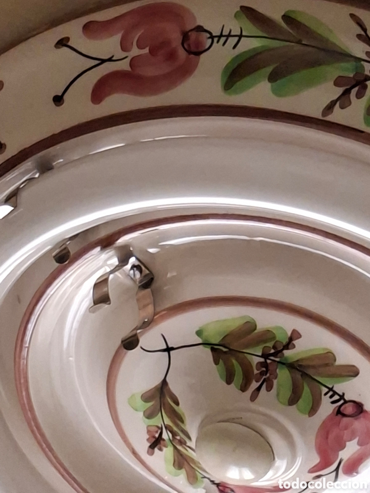 Vintage: LAMPARA-PLAFON de CERAMICA - Foto 3